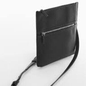 Mango Faux-leather zippered crossbody / shoulder bag